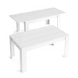 Esstisch, ausziehbar mattweiß 140-200x90 - Prime Möbel