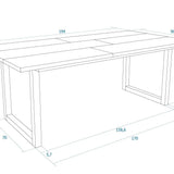 Esstisch Skraut Eiche 190x90cm - Prime Möbel