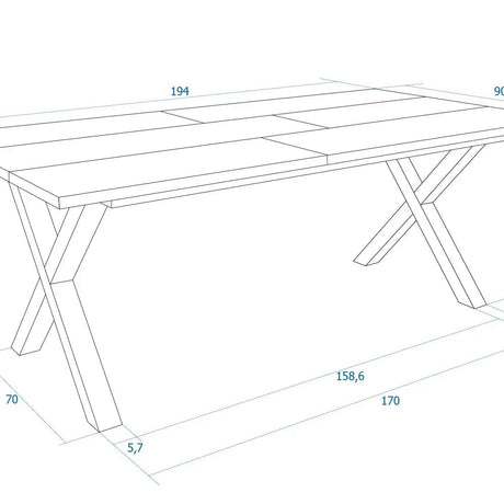 Esstisch von Skraut Home misst 190x90cm - Prime Möbel