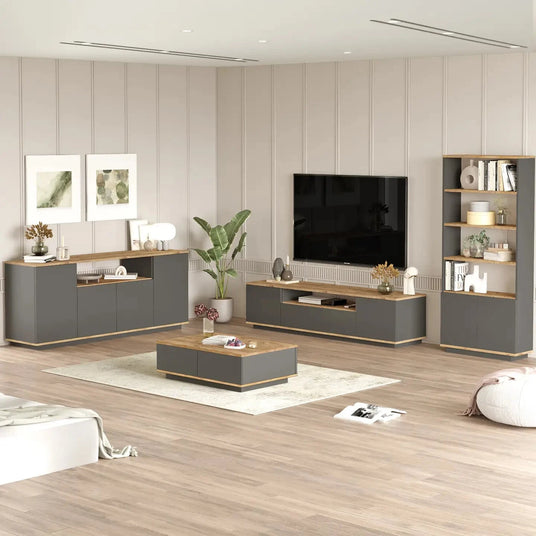 Future Pine-Grey Wohnzimmer Set - Prime Möbel