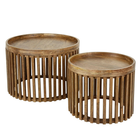 Hermo Couchtischset Stilvolles Design Mangoholz - Prime Möbel
