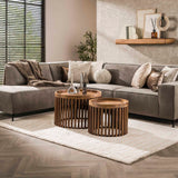 Hermo Couchtischset Stilvolles Design Mangoholz - Prime Möbel