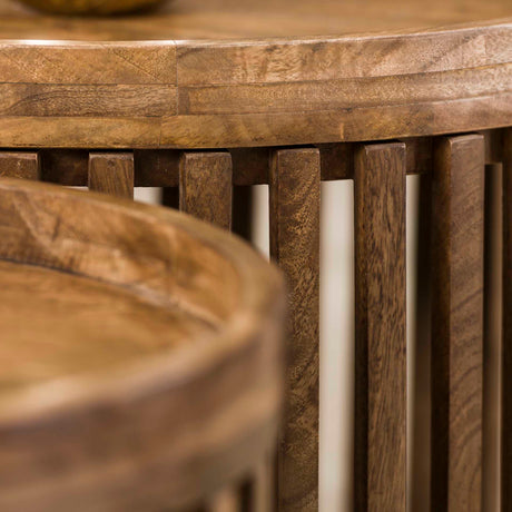 Hermo Couchtischset Stilvolles Design Mangoholz - Prime Möbel