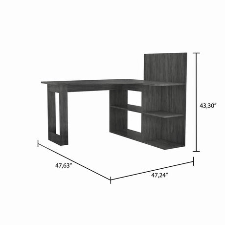 Kazim anthrazit Computer Schreibtisch 130cm - Prime Möbel