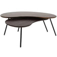 Ludo Brown Couchtisch - Bio - 2er Set - Prime Möbel