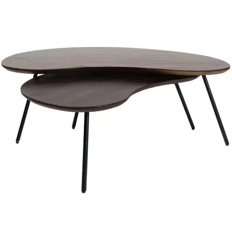 Ludo Brown Couchtisch - Bio - 2er Set - Prime Möbel