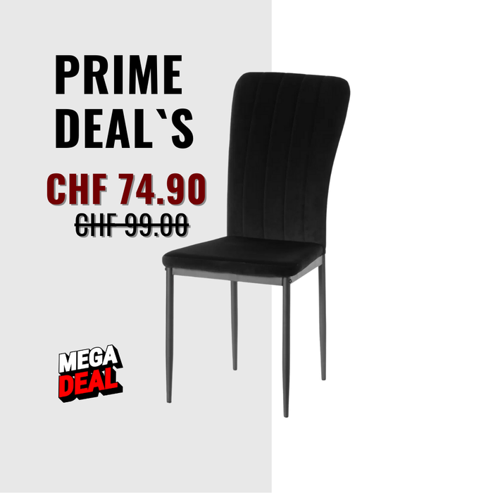 Moderner Samt gepolsterter Akzent-Stuhl Deal - Prime Möbel