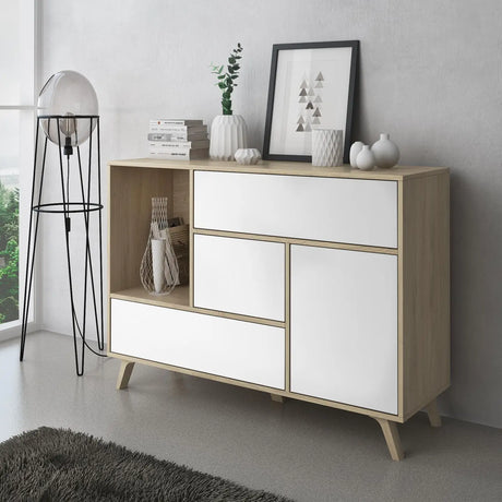 Puccini Sideboard weiss120x40x86 - Prime Möbel