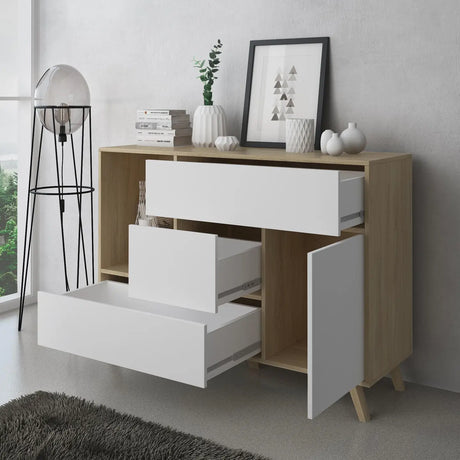 Puccini Sideboard weiss120x40x86 - Prime Möbel