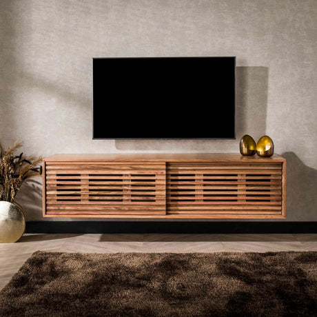 Slide TV-Möbel – Modern schwebend mit 2 Türen 150cm - Prime Möbel