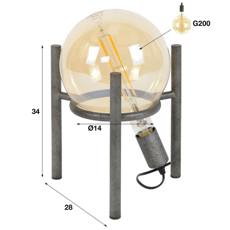 Tischleuchte Saturn LED - Prime Möbel