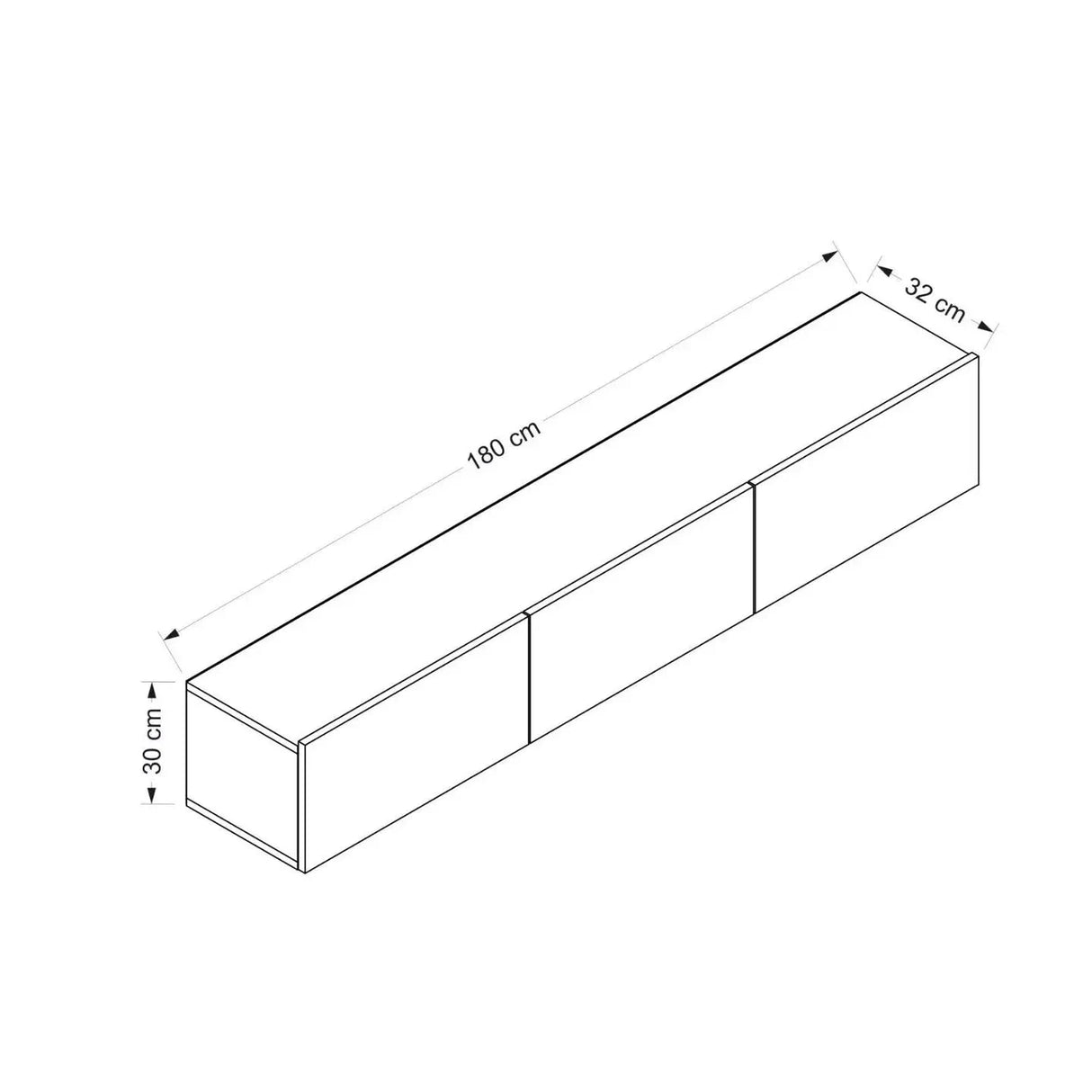TV- Prime Wandkonsole - Prime Möbel