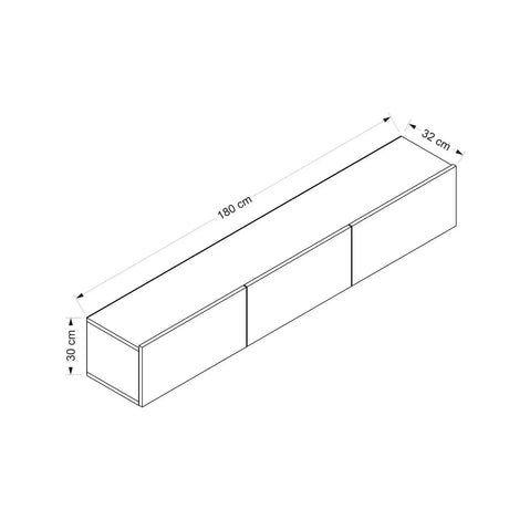 TV- Prime Wandkonsole - Prime Möbel