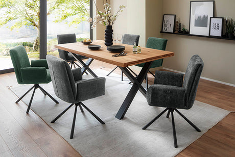 Brooklyn Ausziehesstisch Wildeiche/Eiche  180cm-280x77x100cm Prime Möbel