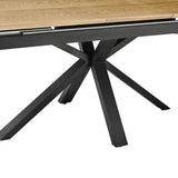 Ausziehbarer Tisch 160-200.      x90x75 cm, Tischplatte Eiche - Prime Möbel