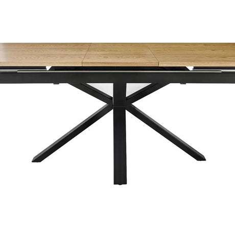 Ausziehbarer Tisch 160-200.      x90x75 cm, Tischplatte Eiche - Prime Möbel