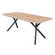 Esstisch Max – Eiche Oval 190 x 90 cm mit 3D-Textur - Prime Möbel