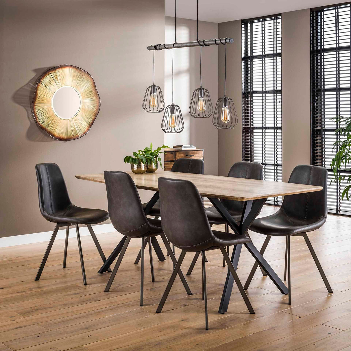 Esstisch Max – Eiche Oval 190 x 90 cm mit 3D-Textur - Prime Möbel