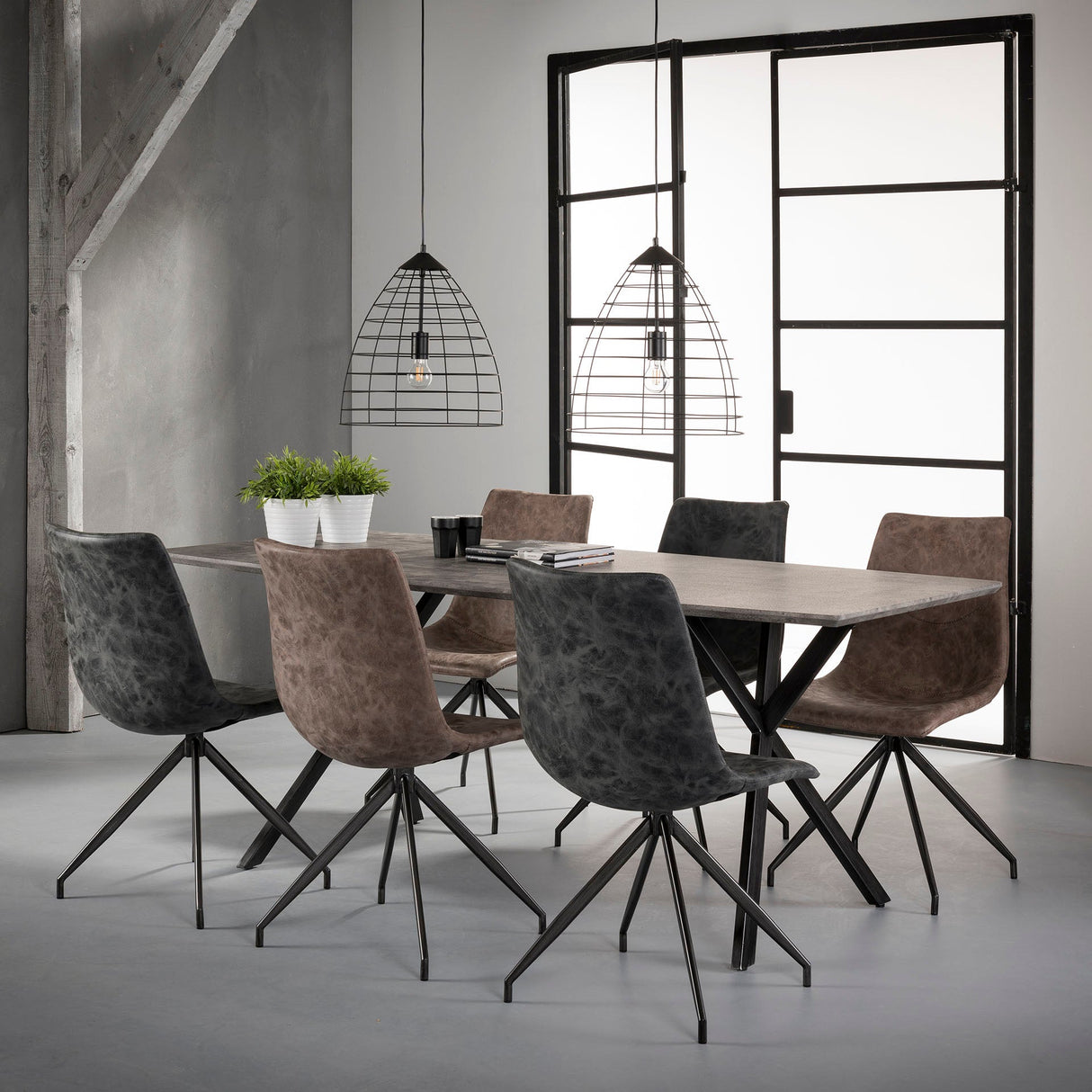 Esstisch Max – Eiche Oval 190 x 90 cm mit 3D-Textur - Prime Möbel
