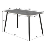 Esstisch 140cm mit Keramikplatte Stilvoll und kompakt Prime Möbel