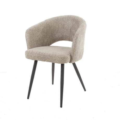 Stuhl Bouclé MeSalon sandfarbe - Prime Möbel