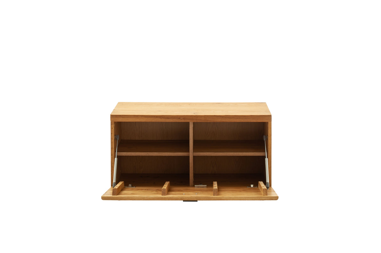 BARCELONA Garderobenbank Eiche geölt Massiv 96x 49cm Prime Möbel