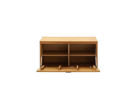 BARCELONA Garderobenbank Eiche geölt Massiv 96x 49cm Prime Möbel