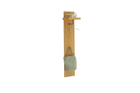 BARCELONA Garderobenpaneel Eiche geölt Massiv  37x 177 cm Prime Möbel