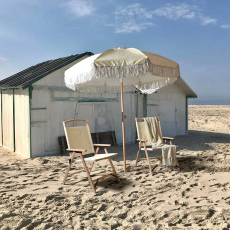 Playa Klappstuhl – Gelber Holzstuhl mit UV-Schutz für sonnige Tage - Prime Möbel