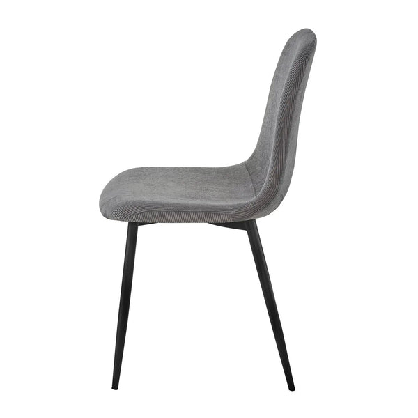 Camden Esszimmerstuhl mit Cordbezug grau/beige/olive - Prime Möbel