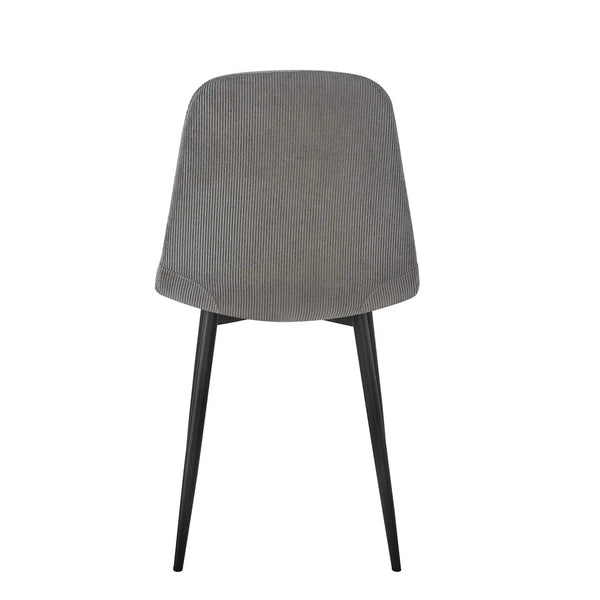 Camden Esszimmerstuhl mit Cordbezug grau/beige/olive - Prime Möbel