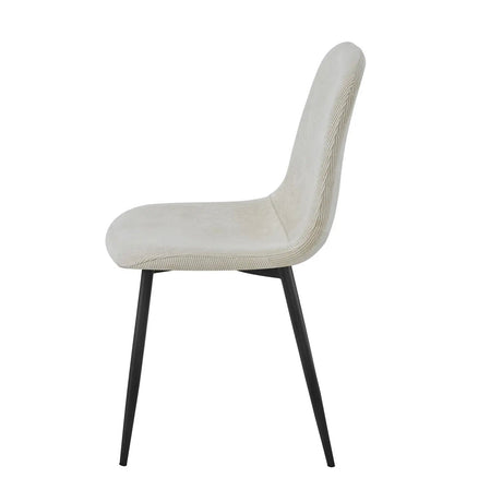 Camden Esszimmerstuhl mit Cordbezug grau/beige/olive - Prime Möbel