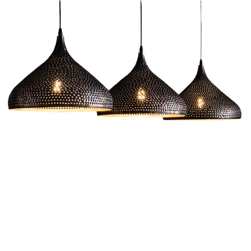 3-Licht Hängelampe Punsch aus Metall Prime Möbel