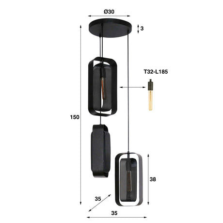 Hängelampe Mesh Rotate Flexibles Design Prime Möbel