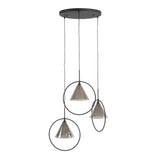 Hängelampe Olymp – Gestuftes Design mit Rauchglas-Schirmen Prime Möbel