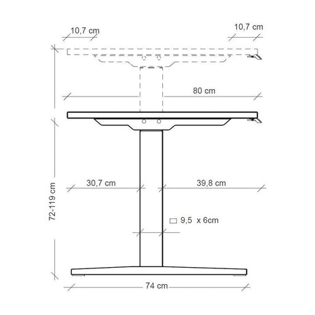 ONE Schreibtisch  Höhenverstellbarer Allrounder für modernes Arbeiten - Prime Möbel