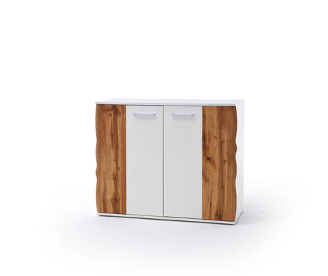 GRANADA Kommode Weiss/Wotan Eiche 122 x 94cm Prime Möbel