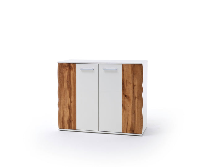 GRANADA Kommode Weiss/Wotan Eiche 122 x 94cm Prime Möbel