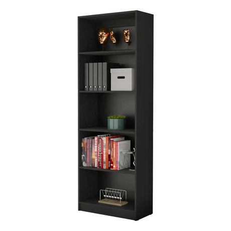 4R Home Regal aus Melamin, 5-fach schwarz - Prime Möbel