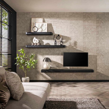 Metallic TV-Wandregal 200cm - Prime Möbel