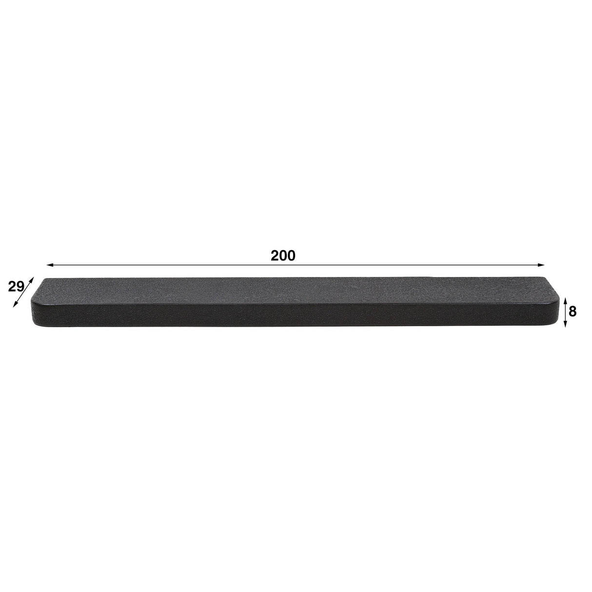 Metallic TV-Wandregal 200cm - Prime Möbel