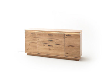 BARCELONA Sideboard Eiche Massiv 50 x 204 x 37cm Prime Möbel