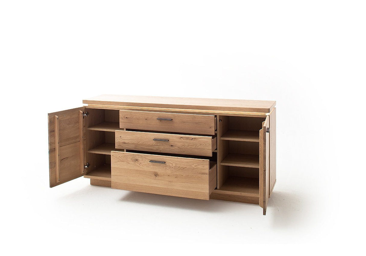 BARCELONA Sideboard Eiche Massiv 50 x 204 x 37cm Prime Möbel
