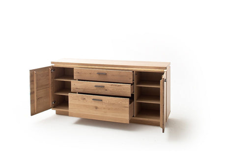 BARCELONA Sideboard Eiche Massiv 50 x 204 x 37cm Prime Möbel