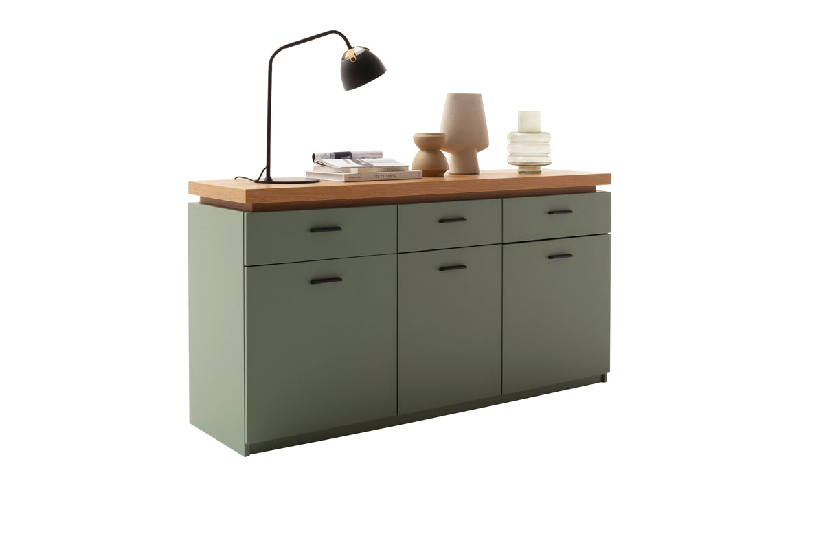 Moniz Sideboard Salbei Grün&Eiche 156x83cm Prime Möbel