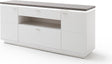 Sideboard Merbena Amberg Eiche/weiss matt 180x81 x44cm Prime Möbel