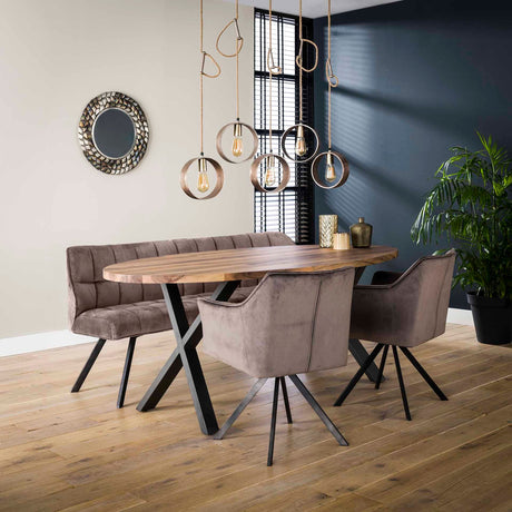 Sitzbank Raster 180cm Modern Stil Prime Möbel