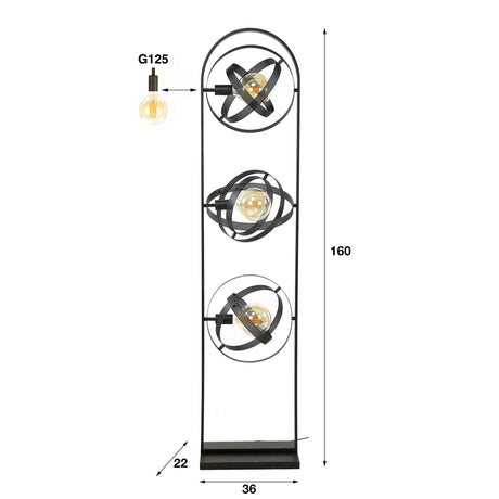 Cosmos Mesh Stehleuchte Flexibles Design für individuelle - Prime Möbel