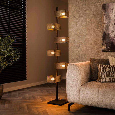 Stehlampe Brick Mesh Zeitloses Design mit stilvoller Lichtverteilung - Prime Möbel