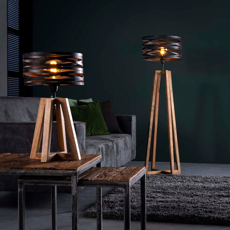 Stehleuchte Twisted Holz - Prime Möbel